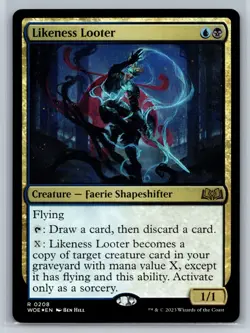 Likeness Looter Holo R Wilds of Eldraine 208 NM - Image 1
