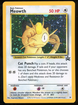 Pokemon - WOTC Black Star Promo - Meowth- #10 - Image 1