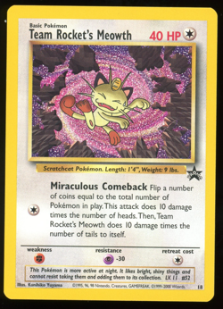 Pokemon - WOTC Black Star Promo - Team Rocket's Meowth - #18 - Image 1