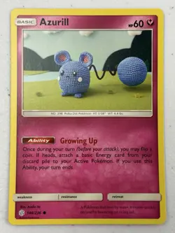 Pokemon TCG Azurill 146/236 Common SM Cosmic Eclipse | NM - Image 1