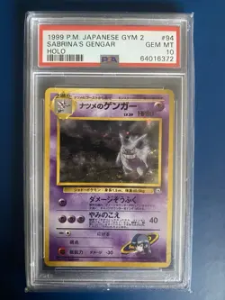 1999 POKEMON JAPANESE GYM 2 94 SABRINA'S GENGAR-HOLO PSA 10! - Image 1