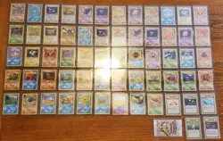 1999 Pokemon Fossil Complete Master Set 62/62 100% Vintage - All Toploaded - Image 1