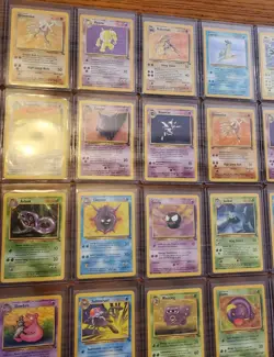 1999 Pokemon Fossil Complete Master Set 62/62 100% Vintage - All Toploaded - Image 5
