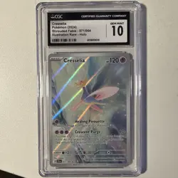 CRESSELIA Shrouded Fable Illustration Rare 071/064 CGC 10 Gem Mint Pokemon - Image 1