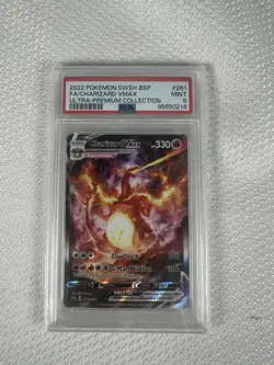 Pokemon 2022 BSP FA Charizard VMAX Ultra-Premium Collection SWSH261 PSA Mint 9 - Image 1