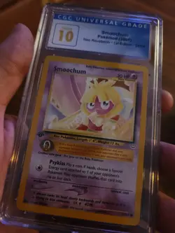 (POP 7) CGC 10 PRISTINE Pokemon 2001 Neo Revelation 1st Edition 54/64 Smoochum - Image 2