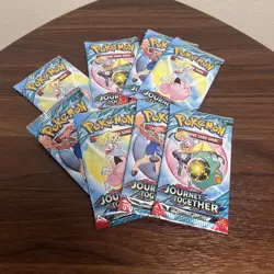 Pokemon Journey Together 8 Pack Lot Of 8 Booster Packs New Factory Sealed - Image 1