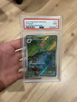2023 Pokemon MEW EN 151 Ivysaur Illustration Rare #167 PSA 9 MINT - Image 1