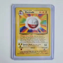 Pokemon Electrode 21/102 WotC Base Set Unlimited Rare MP - Image 1