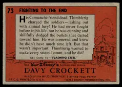 1956 TOPPS DAVY CROCKETT FIGHTING TO THE END #73 - Image 2