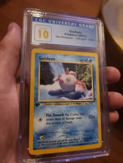 (POP 4) CGC 10 PRISTINE 2001 Pokemon Neo Revelation 1st Edition Goldeen 45/64 - Image 1