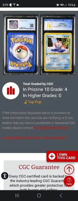 (POP 4) CGC 10 PRISTINE 2001 Pokemon Neo Revelation 1st Edition Goldeen 45/64 - Image 4