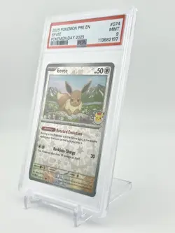Pokemon TCG Eevee 074/131 Prismatic Evolutions Pokemon Day 2025 Promo - PSA 9 - Image 2