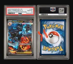 2025 POKEMON PFL EN MEGA CHARIZARD X ex 125/094 SIR PHANTASMAL FLAMES PSA 10 - Image 1