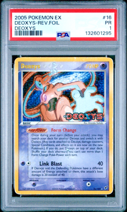 PSA 1 PR 2005 Pokemon EX Deoxys Normal Forme STAMPED Reverse Holo Foil 16/107 - Image 1