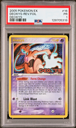 PSA 1 PR 2005 Pokemon EX Deoxys Normal Forme STAMPED Reverse Holo Foil 16/107 - Image 1