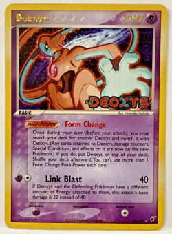PR 2005 Pokemon EX Deoxys Normal Forme STAMPED Reverse Holo Foil 16/107 - LP - Image 1