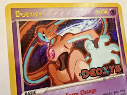 PR 2005 Pokemon EX Deoxys Normal Forme STAMPED Reverse Holo Foil 16/107 - LP - Image 4