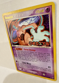 PR 2005 Pokemon EX Deoxys Normal Forme STAMPED Reverse Holo Foil 16/107 - LP - Image 5