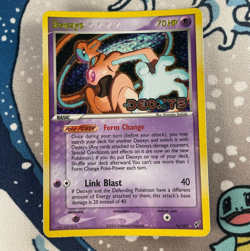 Deoxys 16/107 Reverse Holo Rare EX Deoxys Stamped Pokemon Card Vintage 2005 MP - Image 1