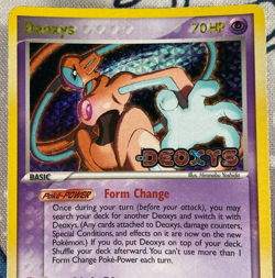 Deoxys 16/107 Reverse Holo Rare EX Deoxys Stamped Pokemon Card Vintage 2005 MP - Image 2
