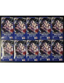One Piece TCG The Azure Sea’s Seven OP-14 Sleeved Booster Pack Lot Of 10 Sealed - Image 1