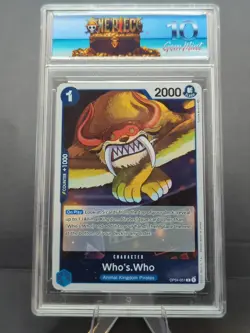 One Piece - Who's Who OP04-051 Animal Kingdom Pirates R Holo | Gem Mint 10 - Image 1