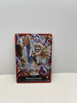 One Piece CCG Monkey.D.Luffy ST21-001 Leader English Edition Near Mint Condition - Image 1