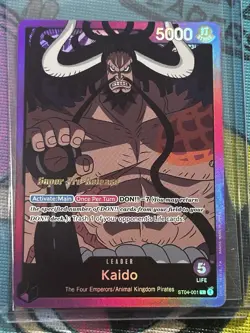 Kaido (001) ST04-001 Super Pre-Release Starter Deck 4 Foil NM - Image 1