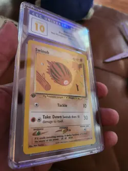 (POP 10) CGC 10 2001 Pokemon Neo Revelation 1st Edition Swinub 57/64 PSA - Image 2