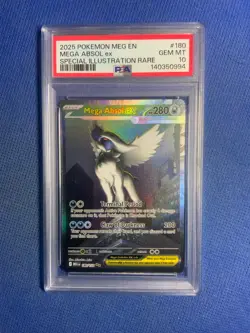 MEGA ABSOL EX #180/132 2025 POKEMON MEG EN SPECIAL ILLUSTRATION RARE PSA 10 - Image 1