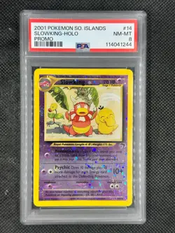 2001 Pokemon Southern Islands Promo Slowking Holo PSA 8 w/ Swirl! - Image 1
