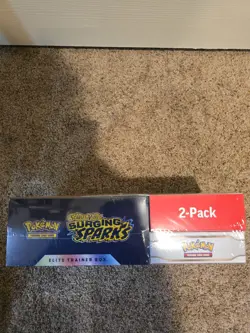 Pokemon Surging Sparks ETB + Booster Bundle 2-Pack Costco SEALED - Fast Shipping - Image 2