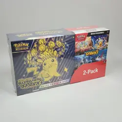 Pokemon Surging Sparks ETB + Booster Bundle 2-Pack Costco SEALED - Fast Shipping - Image 2