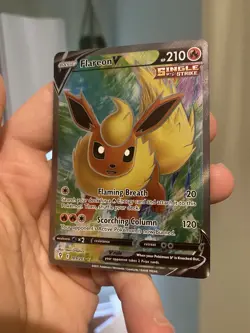Flareon V - 169/203 - Pokemon Evolving Skies Sword Shield Full Art Rare Card NM - Image 4