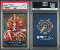2023 One Piece Monkey D. Luffy P-043 PSA 10 Weekly Shonen Jump Promo Japanese - Image 3
