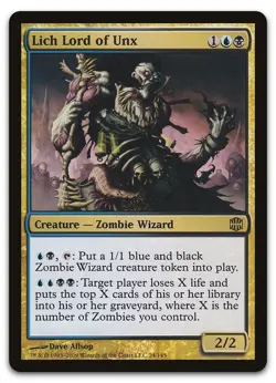 Lich Lord of Unx #24 (NM) Alara Reborn ARB Magic MTG - Image 1