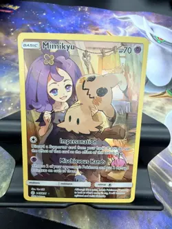 Mimikyu 245/236 Full Art Pokemon Cosmic Eclipse Pokemon TCG LP+ Clean Card - Image 1