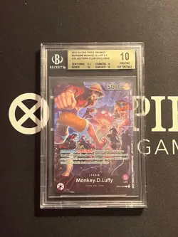 Monkey D Luffy BGS 10 OP05-060 PSA Magazine Exclusive One Piece Promo Piece Card - Image 1