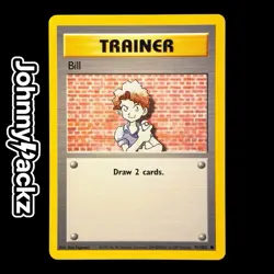 Pokemon TCG - Trainer Bill 91/102 - Vintage Card - Common Base Set (NM) - Image 1
