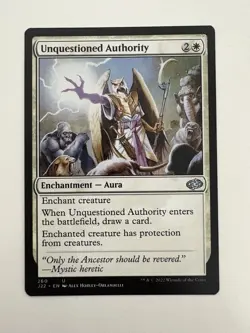 Unquestioned Authority MTG Magic the Gathering Card NM Near Mint J22 - Image 1