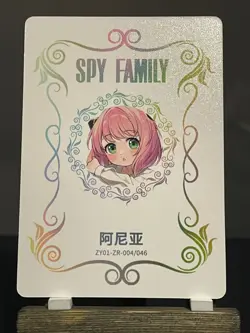 Goddess Story CCG Holo Foil Waifu Anime NEW ZR Signature Cards - Anya Forger - Image 2