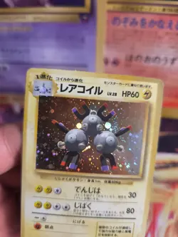 Pokemon Karte Card Magneton Base Expansion Set Basis 1996 Holo Wotc japanese Exc - Image 3