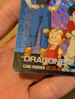 Dragon Ball Z DBZ Hero Collection 2 Prism 234 JAPAN 1994 card - Image 3