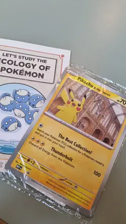 Pokemon Pikachu at the Museum Promo Card NM XXL Jumbo Natural History London UK - Image 1
