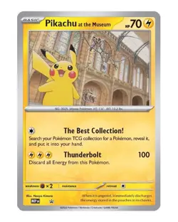 Pokemon Pikachu at the Museum Promo Card NM XXL Jumbo Natural History London UK - Image 4