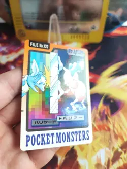Pokemon Karte Card Pantimos Mr. Mime Bandai Japanese 1997 Carddass Wotc Exc+ - Image 2
