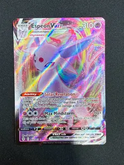 Espeon VMAX 065/203 Evolving Skies Ultra Rare Full Art Holo Pokemon TCG Card - Image 1