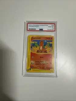 2002 PSA 10 GEM MINT Charmander 98/165 Expedition Base Set Pokemon Card - Image 1