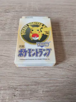 1998 Japanese Pokemon Poker Playing Cards Deck Sealed 3D Yellow Pikachu Set - Image 2